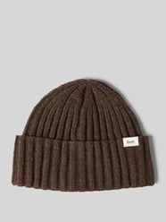 Mütze aus Lammwolle mit Label-Patch von Forét - 32