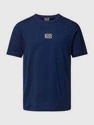 T-Shirt mit Label-Detail von EA7 Emporio Armani Blau - 37