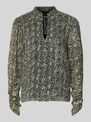 Regular Fit Bluse mit Allover-Muster Modell 'C_BERODEO' von BOSS Orange - 38