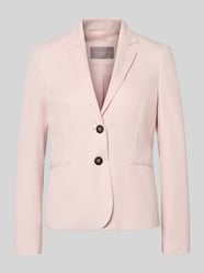 Żakiet o kroju regular fit z kołnierzem z połami od Christian Berg Woman Selection Fuksjowy - 14