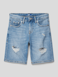 Szorty jeansowe z przetarciami model ‘CHRIS’ od Jack & Jones - 34