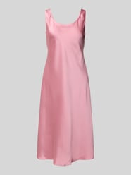 Knielange jurk met ronde hals, model 'CARESHA' van Lauren Ralph Lauren Fuchsia - 43