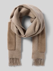 Sjaal van wolmix in gemêleerde look van BOSS Beige - 19