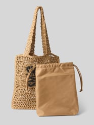 Tote bag met labelstitching van Steve Madden Beige - 10
