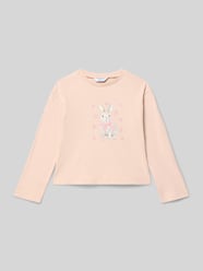 Regular fit shirt met lange mouwen en motiefprint van Mayoral Fuchsia - 21