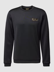 Sweatshirt mit Label-Detail von EA7 Emporio Armani Schwarz - 16