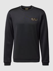 Sweatshirt mit Label-Detail von EA7 Emporio Armani Schwarz - 47