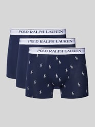 Trunks mit elastischem Logo-Bund im 3er-Pack von Polo Ralph Lauren Underwear Blau - 44