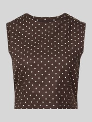 Cropped Blusentop aus Leinen-Viskose-Mix Modell 'ROMEO' von MANGO - 29