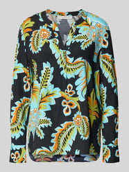 Regular fit Blouse van Mix van zijde en elastaan van HERZENS - 2