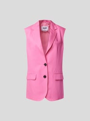 Weste mit Kontrastnähten von MSGM Pink - 5