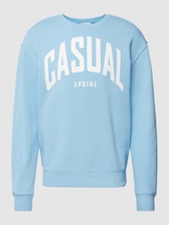 Sweatshirt met labelprint, model 'Sage' van Casual Friday - 16