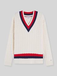 Sweter w kroju regular fit z czystej bawełny od Tommy Hilfiger - 26
