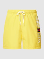 Badehose mit Label-Print von Tommy Jeans Gelb - 5