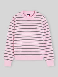 Relaxed Fit Pullover aus Baumwoll-Mix von Tommy Jeans Pink - 38