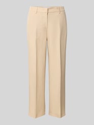 Straight leg stoffen broek met verkort model, model 'OLESSA' van Raffaello Rossi Beige - 12