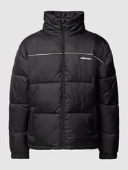 Steppjacke mit Kontraststreifen Modell 'ITALO' von Ellesse Schwarz - 41