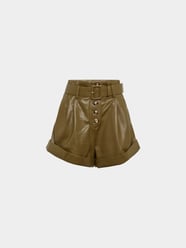 Shorts mit Gürtel von Self-Portrait Grün - 9