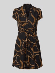 Mini Hemdblusenkleid mit V-Ausschnitt Modell 'MAKEDA' von Lauren Ralph Lauren - 9