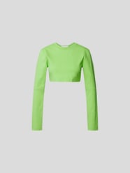 Cropped Longsleeve mit Schnürung von Jacquemus Grün - 45