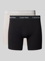 Trunks mit Label-Bund im 3er-Pack von Calvin Klein Underwear Blau - 29