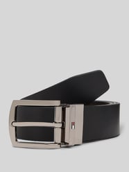 Riem van echt leer met logo-applicatie van Tommy Hilfiger - 33