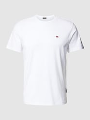 T-shirt z wyhaftowanym logo model ‘SALIS’ od Napapijri Biały - 1