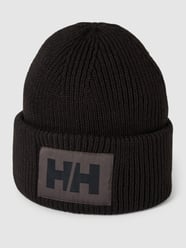 Beanie met labelpatch van Helly Hansen Zwart - 13