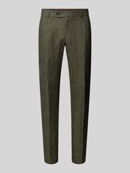 slim fit linnen broek van puur linnen model 'Tomte' van Carl Gross - 16