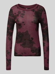 Longsleeve mit geripptem Rundhalsausschnitt von G-Star Raw Bordeaux - 38