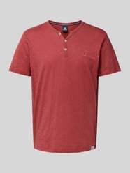 T-Shirt mit Serafino-Ausschnitt von Lerros - 7