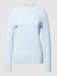 Strickpullover mit Stehkragen von Montego Blau - 36