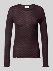Slim Fit Longsleeve aus Baumwoll-Mix Modell 'OKTOBER' von COMMA Bordeaux - 27