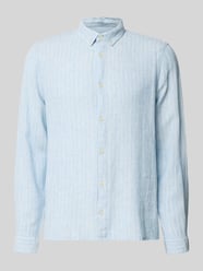 Koszula casualowa o kroju regular fit z mieszanki lnu i wiskozy od REVIEW - 43