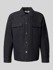 Regular Fit Leinenhemdjacke mit Kentkragen Modell 'LEROY SUN' von SELECTED HOMME - 19