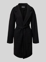 Regular fit lange jas met tailleriem, model 'JOLENE' van Pieces - 4