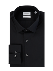 Slim Fit Business-Hemd aus Popeline  von CK Calvin Klein Schwarz - 47