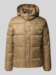 Pufferjacke mit Kapuze von GUESS Beige - 25
