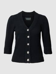 Gebreid jack met knoopsluiting, model 'BETSY' van Zadig & Voltaire Zwart - 37