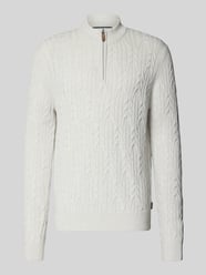 Slim Fit Strickpullover aus Baumwoll-Woll-Mix von Fynch-Hatton - 39