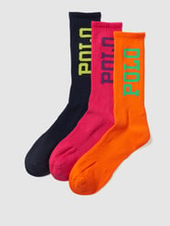 Socken mit Label-Schriftzug im 3er-Pack von Polo Ralph Lauren Underwear Orange - 9