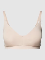 Bustier met spaghettibandjes, model 'Natural Skin Bustier' van Calida Roze - 12