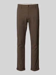 Slim fit chino met achterzakken, model 'MARCO FURY' van Jack & Jones Grijs / zwart - 35