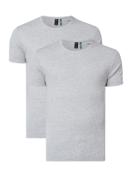 Slim fit T-shirt van biologisch katoen  van G-Star Raw Grijs - 16