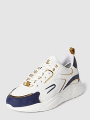 Sneaker mit Kontrast-Besatz Modell 'Crafter Runner' von Leandro Lopes Weiß - 19