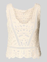 Tanktop aus Häkelspitze Modell 'OCTAVIA' von GUESS Beige - 19