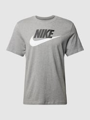 T-Shirt mit Logo-Print von Nike Grau - 4