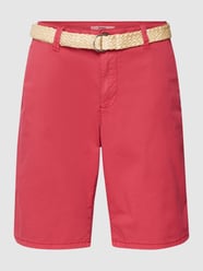 Chinoshorts mit französischen Eingrifftaschen von Esprit Rosa - 10