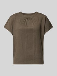 męski t-shirt o kroju regular fit z fakturowanym wzorem model 'Salti' od OPUS - 16