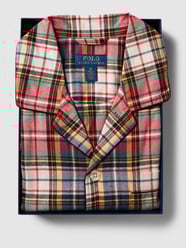 Pyjama mit Tartan-Karo von Polo Ralph Lauren Underwear Rot - 27